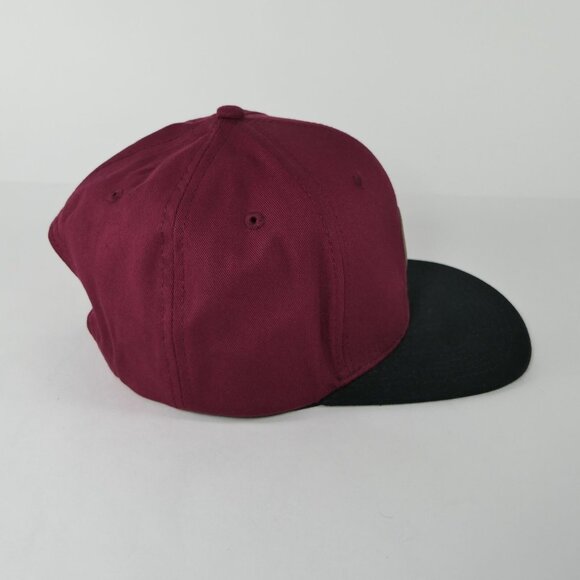 Matix Skateboard Surfing Snapback Two Tone Maroon Black Urban Camp Hat Cap - Picture 4 of 10